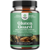 Natures Craft gluten digestive enzymes, bouteille claire, soutien digestif après repas.