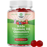 Natures Craft gommes vitamine D pour enfants, bouteille prête à déguster quotidiennement.
