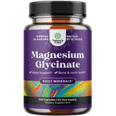 Natures Craft Magnésium Glycinate 400 mg – bouteille apaisante pour le sommeil