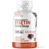 Nature's Fusions Nutri Fisetin — Bouteille avec dosage pour soutien potentiel du bien-être.