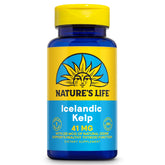 Nature's Life algue islandaise en comprimés pour l'apport en iode naturel