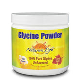 Nature's Life Glycine poudre — bouteille et dose facile, soutien potentiel du bien-être cérébral