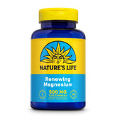 Nature's Life Magnesium 500 mg — bouteille affichée, soutien potentiel des muscles et des nerfs.