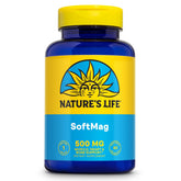Nature's Life SoftMag – bouteille de gélules, soutien musculaire et osseux potentiel.