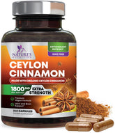 Nature's Nutrition Bouteille Cannelle Ceylan 1800mg – énergie naturelle potentielle.