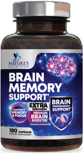 Nature's Nutrition gélules mémoire cerveau pour concentration et clarté