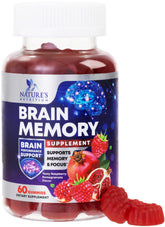 Nature's Nutrition gommes cerveau-memoire: soutien mémoire et clarté au quotidien
