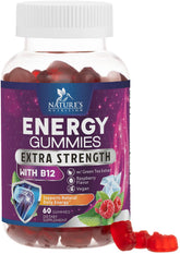 Nature's Nutrition gommes énergie 1000mcg, bouteille prête pour l'entraînement
