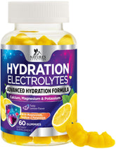 Nature's Nutrition Hydratation Citron Gummies - énergie et électrolytes essentiels.