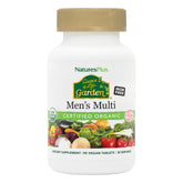 Natures Plus Source de Vie Jardin Homme – bouteille illustrant énergie naturelle et vitalité durable.