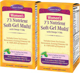 Nature’s Secret Femmes 73 Nutriments, bouteille, apport quotidien en nutriments essentiels.