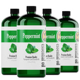 Huile essentielle Natures-Star menthe poivrée, bouteille 473 ml avec disperseur pour diffusion facile.