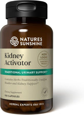 Nature's Sunshine Activateur Rénal – Bouteille: présentation pratique pour votre routine bien-être urinaire.