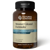 Nature's Sunshine Master Gland - Bouteille et capsules, soutien énergétique quotidien.