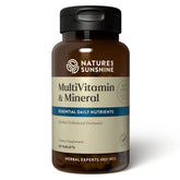 Nature's Sunshine Multivitamines et Minéraux — bouteille 60 tablettes, soutien énergétique quotidien