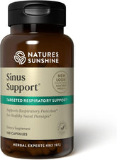 Nature's Sunshine Sinus Support EF dans une bouteille prête à l'emploi pour le confort nasal.