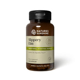 Nature's Sunshine Slippery Elm, bouteille de capsules, soutien digestif potentiel au quotidien.