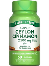 Nature's Truth cannelle Ceylon capsules en bouteille, soutien potentiel à la circulation