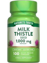 Nature's Truth chardon-marie extrait bouteille, phytonutriments naturels pour une routine bien-être