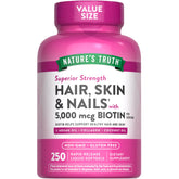 Nature's Truth gelules liquides Cheveux, Peau et Ongles, soutien beauté quotidien