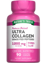 Nature's Truth peptides de collagène, bouteille de 90 caplets prête à l’emploi.