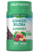 Nature's Truth Ginkgo Biloba gommes: dose équivalente 100 mg par gomme, pratique à emporter.