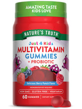 Nature's Truth gommes multivitamines enfants saveur baies, bouteille pour apport quotidien.
