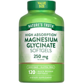Nature's Truth Magnésium Glycinate 250 mg — bouteille prête pour votre routine quotidienne.