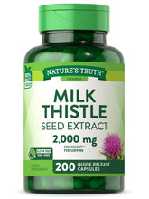 Nature's Truth Milk Thistle: capsules dans une bouteille, utilisation quotidienne pratique
