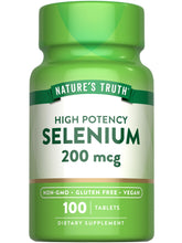 Nature's Truth Selenium 200 mcg – bouteille pour un apport quotidien fiable.