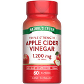 Nature's Truth, capsules véganes de vinaigre de pomme, bouteille pratique au quotidien.