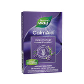 Nature's Way CalmAid – capsules lavande dans bouteille, favorise détente quotidiennement.