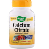 Nature's Way citrate de calcium: capsules visibles avec emballage; soutien potentiel pour des os solides et dents saines.