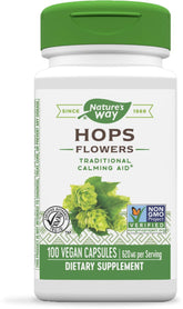 Nature's Way Fleurs d'Houblon – bouteille prête pour une routine calmante nocturne.