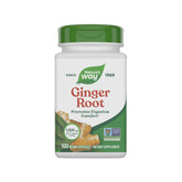 Nature's Way Gingembre Racine, bouteille, peut soutenir le confort digestif après les repas.