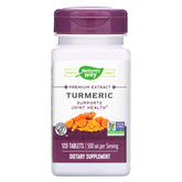 Nature's Way Turmeric Premium Extract – bouteille, soutien possible à la mobilité des articulations.