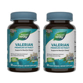 Nature's Way Valerian Premium Extract - bouteille et étiquette, soutien au sommeil potentiel.