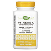 Vitamine C renforcée Nature's Way avec cynorrhodon, bouteille prête pour une routine antioxydante.