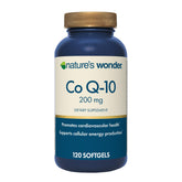 Nature's Wonder CoQ10, bouteille, énergie potentielle et routine quotidienne.