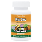 NaturesPlus Animal Parade KidZinc, pastilles en forme d’animaux au goût mandarine, soutien quotidien.