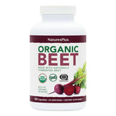 NaturesPlus Beet biologique – emballage de capsules, pratique pour la supplémentation quotidienne.