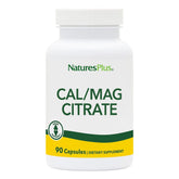 NaturesPlus Cal/Mag Citrate, bouteille ouverte et gélules faciles à prendre
