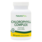 NaturesPlus Chlorophylle Complexe en capsules, flacon pratique pour un apport nutritionnel quotidien.