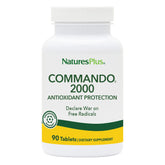 NaturesPlus Commando 2000 — bouteille de comprimés pour soutien antioxydant quotidien.