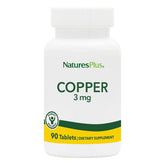 NaturesPlus Copper 3 mg, bouteille de tablettes, soutien bien-être au quotidien