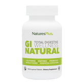 NaturesPlus GI Natural, bouteille, soutien potentiel à une digestion équilibrée au quotidien.