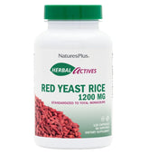 NaturesPlus Herbal Actives riz rouge levure en bouteille, pratique pour le quotidien.