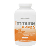 NaturesPlus Immune Vitamin C Citrus, bouteille colorée soutenant le système immunitaire naturellement.