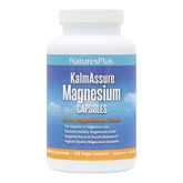 NaturesPlus KalmAssure magnésium - bouteille visible, soutien relaxation nerveuse et musculaire.