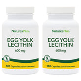NaturesPlus Lécithine d'œuf en capsules, bouteille, soutien potentiel du cerveau et du foie.